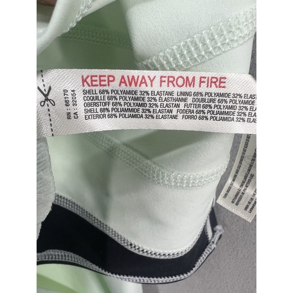 New Free People Movement Tonal Tension Studio Dress Set Size Medium Aqua Green - Picture 11 of 12